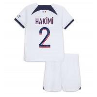 Camisa de Futebol Paris Saint-Germain Achraf Hakimi #2 Equipamento Secundário Infantil 2023-24 Manga Curta (+ Calças curtas)
